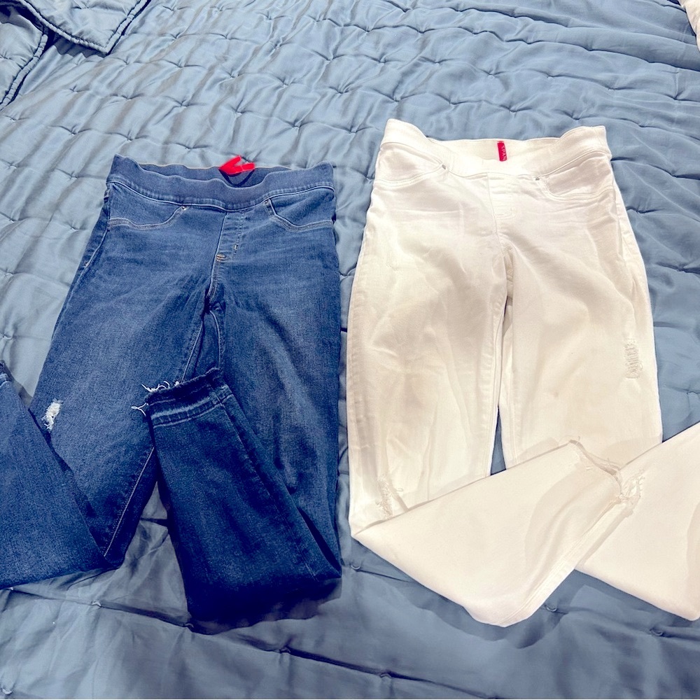 SPANX distressed Jeanish jeans - 2pair